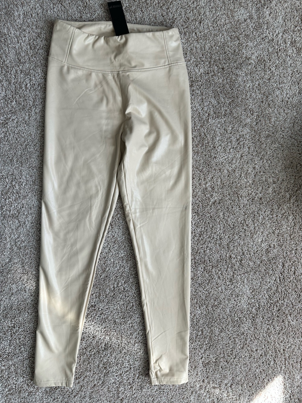 Forever 21 Tan Faux Leather Leggings